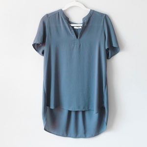 Silky Blue Pleione Blouse